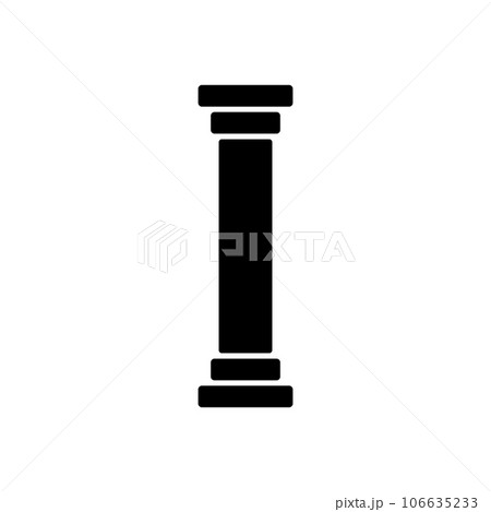 pillar icon vector 106635233