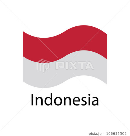 Indonesia flag icon vector 106635502