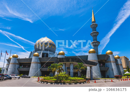 Sabah State Mosque located at Sembulan roundabout in Kota Kinabalu, Sabah, East Malaysia 106636175