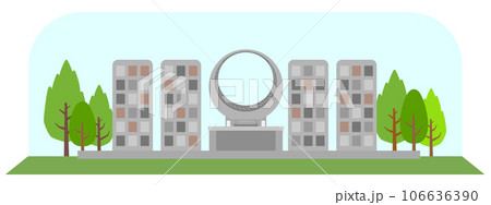 自然の中にあるモニュメントのある合葬墓 106636390