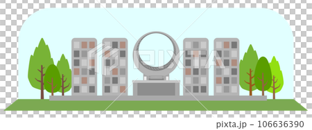 自然の中にあるモニュメントのある合葬墓 106636390