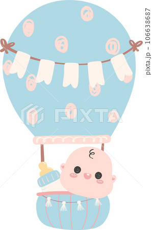 baby shower newborn in hot air balloon baby shower newborn in hot air balloon 106638687
