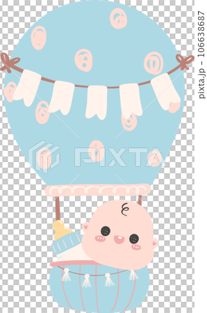 baby shower newborn in hot air balloon baby shower newborn in hot air balloon 106638687