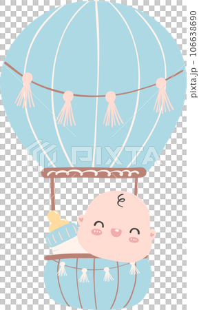 baby shower newborn in hot air balloon baby shower newborn in hot air balloon 106638690