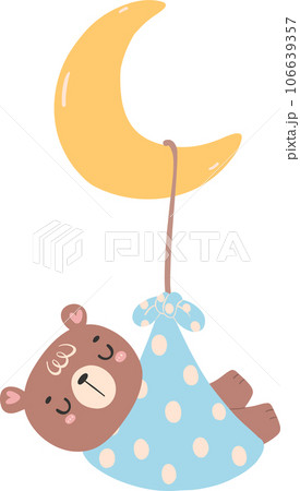 Cute baby shower bear boy cartoon animal nursery illustration hand drawn Cute baby shower bear boy cartoon animal nursery illustration hand drawn 106639357