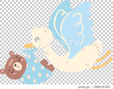 Cute baby shower bear boy cartoon animal nursery illustration hand drawn Cute baby shower bear boy cartoon animal nursery illustration hand drawn 106639360
