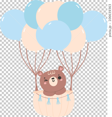 Cute baby shower bear boy cartoon animal nursery illustration hand drawn Cute baby shower bear boy cartoon animal nursery illustration hand drawn 106639363