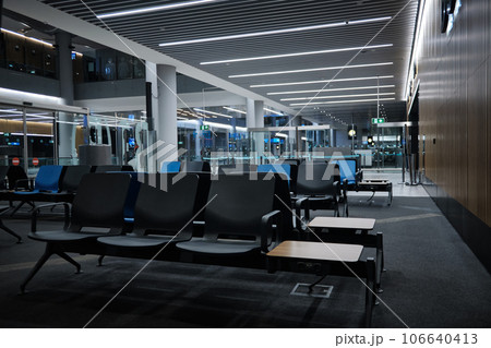 Airport departure lounge 106640413
