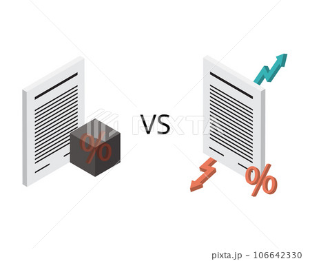Floating Interest coupon bonds compare with Fixed Interest Rate bonds 106642330