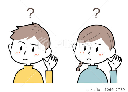 聴こえにくい男の子と女の子 106642729