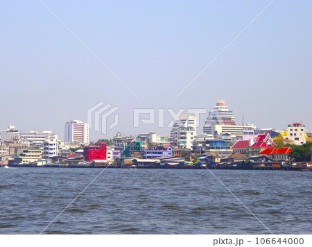 Thai city riverside/タイのリバーサイド 106644000