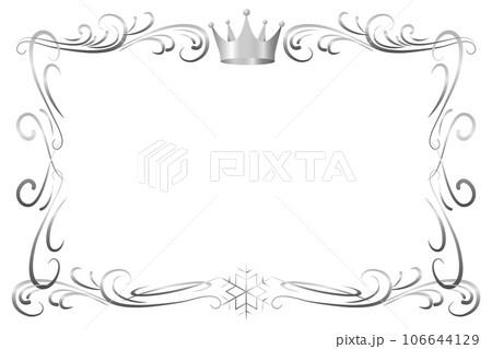 アンティーク調の飾り枠。豪華で上品なフレーム背景。 106644129
