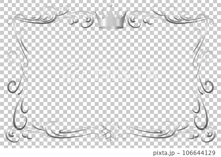 アンティーク調の飾り枠。豪華で上品なフレーム背景。 106644129