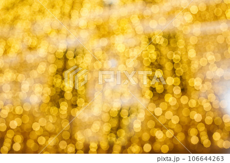 Gold Christmas background, Xmas golden bokeh light 106644263