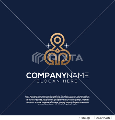 Vector infinite M letter logo 106645801