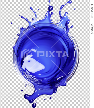 Liquid Splash on Transparent Background 106645891