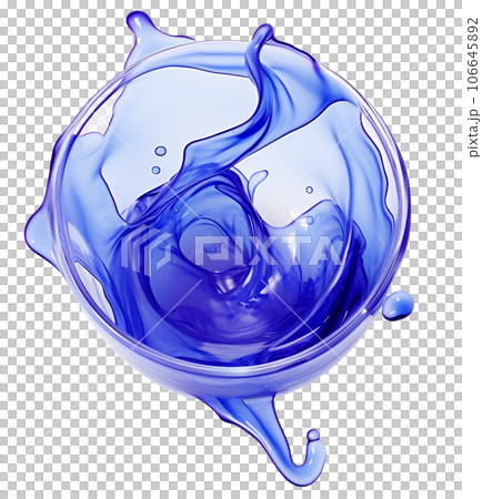 Liquid Splash on Transparent Background 106645892
