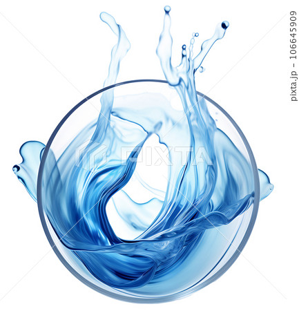 Liquid Splash on Transparent Background 106645909