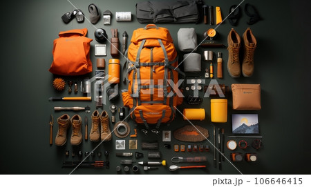 Essential travel items Essential travel items 106646415