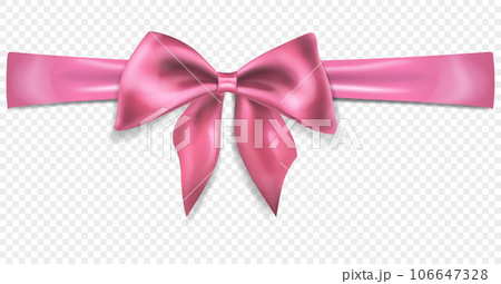 Beautiful bow with horizontal ribbon 106647328