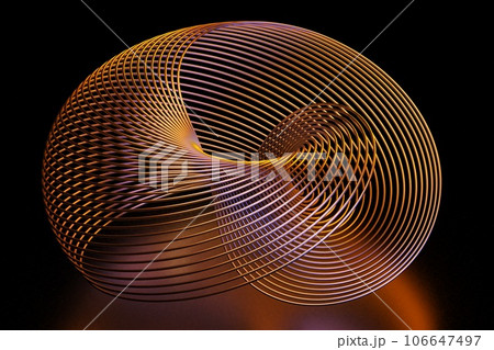 Abstract wavy surface wire shape formed wire  106647497