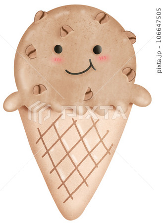Coffee ice cream 106647505