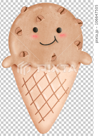 Coffee ice cream 106647505