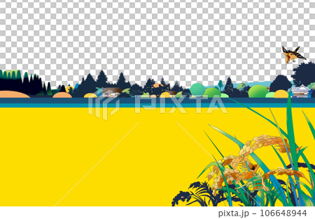 Japanese autumn countryside scenery 106648944
