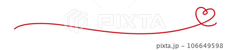 ハートのライン装飾 ハートのライン装飾 106649598