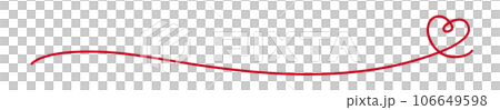 ハートのライン装飾 ハートのライン装飾 106649598