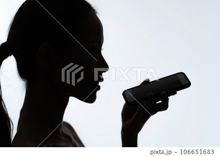 美しい女性のシルエット 106651683