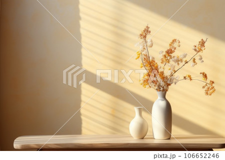 Furniture design, traditional style, minimalistic, close to a table. Generative AI 106652246