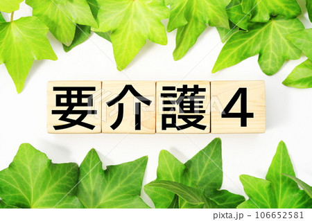 要介護4　福祉・介護関連のキーワード素材 106652581