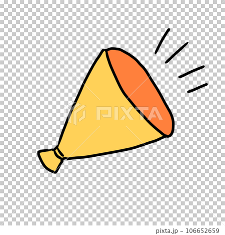 メガホンで呼びかける 106652659