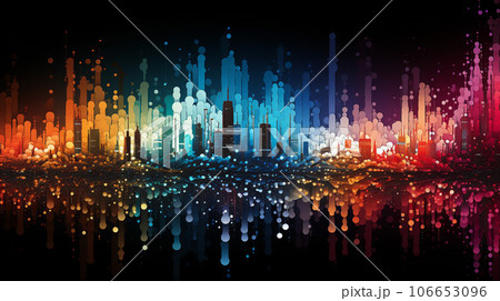 Digital Dreamscape: Glitchy Pixel Patterns Digital Dreamscape: Glitchy Pixel Patterns 106653096
