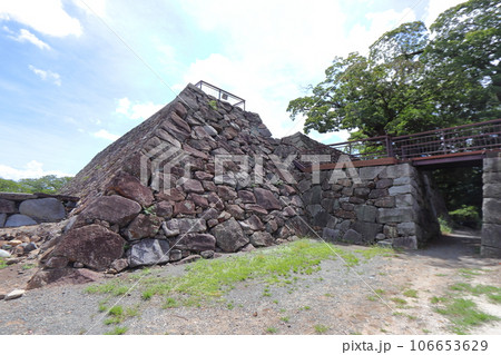 福岡城 天守台の石垣 福岡城 天守台の石垣 106653629