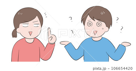 教えている女性と理解できていない男性 106654420