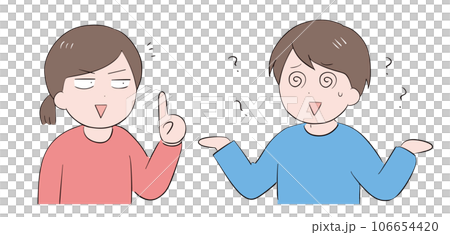 教えている女性と理解できていない男性 106654420