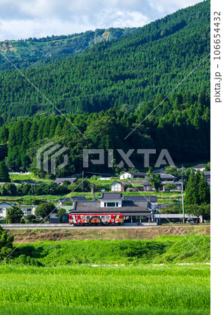 駅舎周辺風景とサニー号【阿蘇下田城ふれあい温泉駅】　「南阿蘇鉄道　全線開通」 106654432