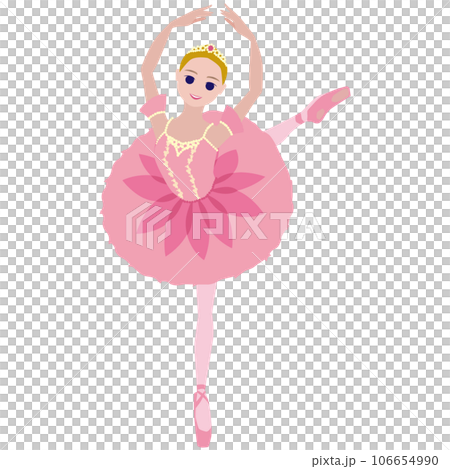 Simple dancer illustration_Image of a ballerina dancing the confetti fairy from the ballet "The Nutcracker" Simple dancer illustration_Image of a ballerina dancing the confetti fairy from the ballet "The Nutcracker" 106654990