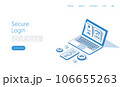 Landing page template Secure login and sign up concept illustration. Isometric vector. Landing page template Secure login and sign up concept illustration. Isometric vector. 106655263