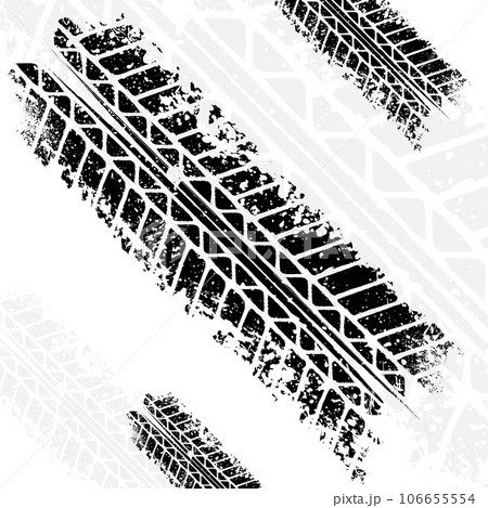 Grunge horizontal tire track shadow Grunge horizontal tire track shadow 106655554
