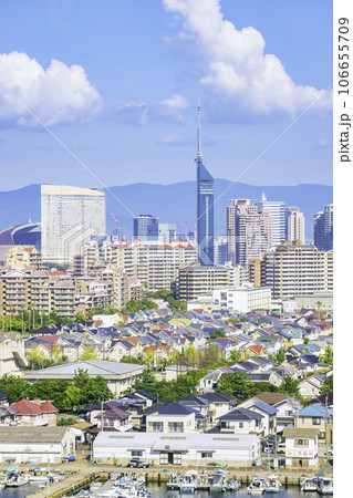 美しい福岡の都市風景 106655709
