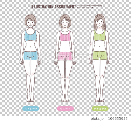 人物イラスト素材セット 人物イラスト素材セット 106655935