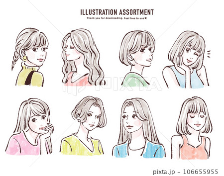 人物イラスト素材セット 人物イラスト素材セット 106655955