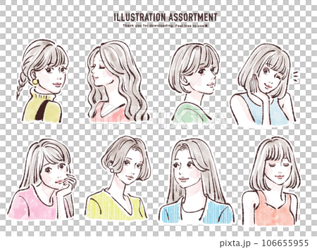 人物イラスト素材セット 人物イラスト素材セット 106655955