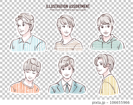 男性插畫素材集 106655966