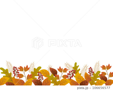 秋の紅葉をイメージしたイラスト背景 106656577