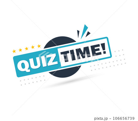 Quiz logo. Quiz time label with question mark. Quiz emblem for business Quiz logo. Quiz time label with question mark. Quiz emblem for business 106656739