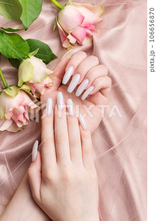 Stylish trendy female manicure. 106656870